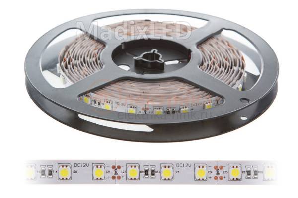 лента 120диод/м 12В 4000К IP20 JazzWay уп.5м