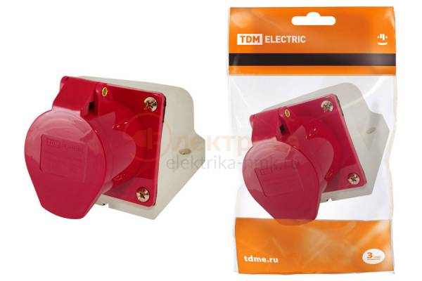 розетка стац. ССИ-124 4х32А 380