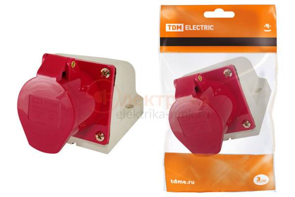 розетка стац. ССИ-114 4х16А 380В