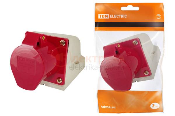 розетка стац. ССИ-115 5х16А 380