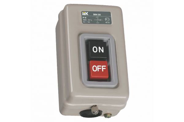 выкл. кнопочн. ВКИ-230 3/16А IP40 230/400В