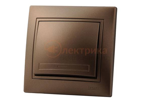 выключатель 1кл. бронза 3131-100 Lezard