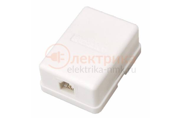 розетка телефонная 1-м ОП RJ11 (6P4C) кат.3 REXANT