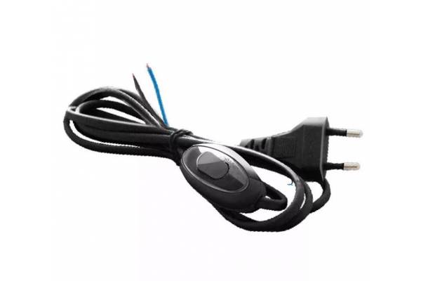 шнур д/бра с димм. 1,6м черный