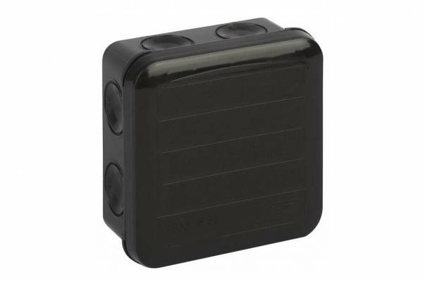 коробка расп. 85х85х45 ОП черн ip65 Ruvinil