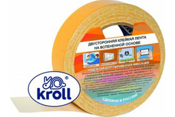 лента двуст вспен 15/5 белая kroll special