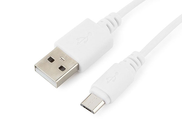шнур USB- микроUSB 2.0/1м синий