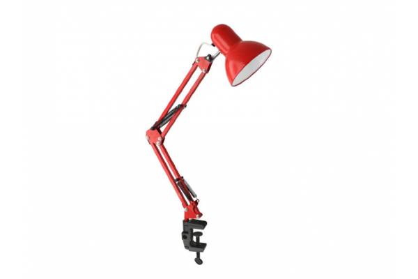 UF-312Р С04 лампа наст. струбцина 60Вт Е27 красн.