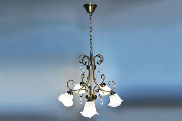 люстра 171525/5 AB бронза 5х40W E14