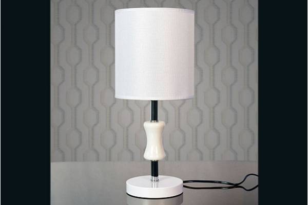 лампа наст.6182 белый/белый абажур