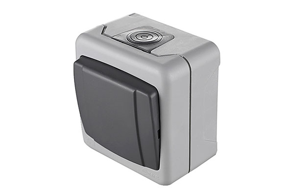 36064101 выкл.1-кл 10А серый IP55 MAKEL