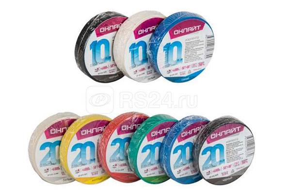 изолента ПВХ 0,13х15мм 20м черная Онлайт/5/