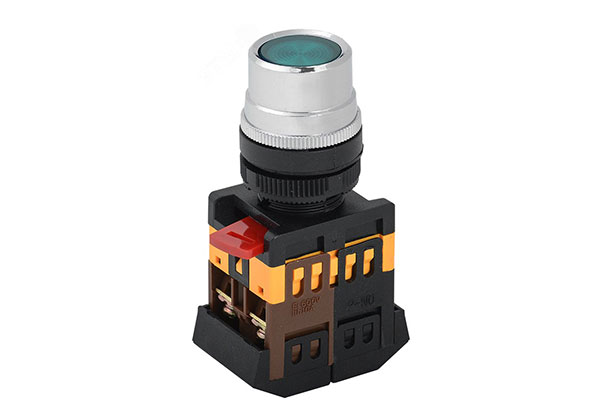 кнопка ABLF-22 зел. 1з+1р IEK