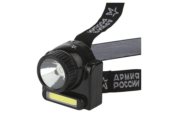 фонарь налоб. GA-501 3Вт LED аккум.0.8 А*ч  Эра