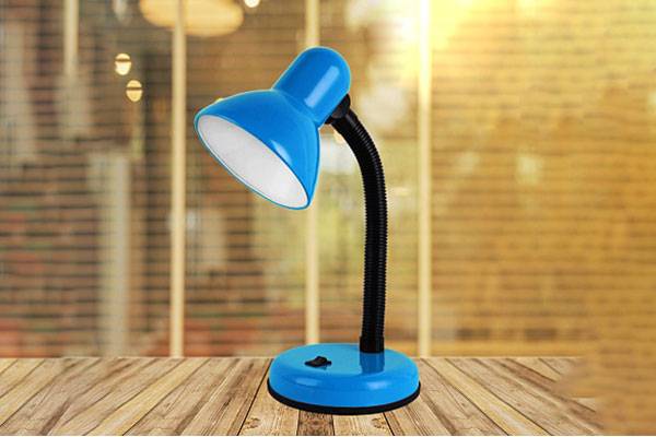 свет-к настольный N-211-E27-40W-BU настол. син. ЭРА