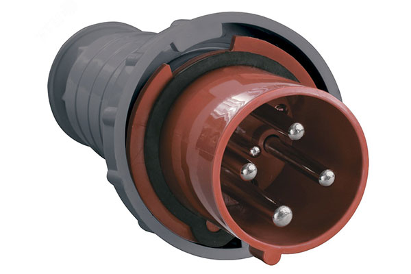 вилка перен. ССИ-034 4х63А 3P+PE 380В IP54