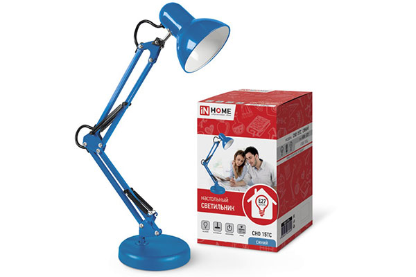 СH0-15С светильник наст.60Вт синий inHome