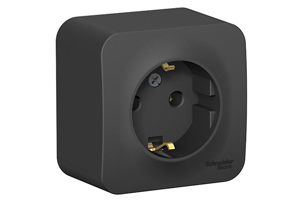 BLANCA розетка нар. с/з 16А антрацит Schneider Electric