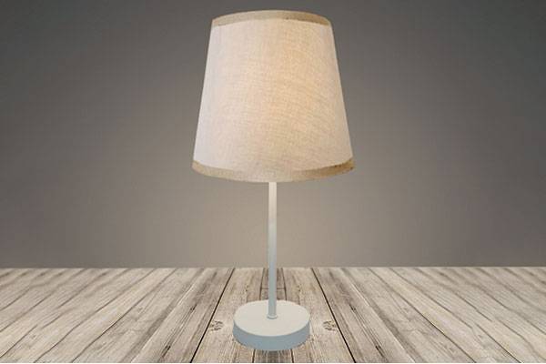 настольная лампа T25012 белый/бежевый абажур h450