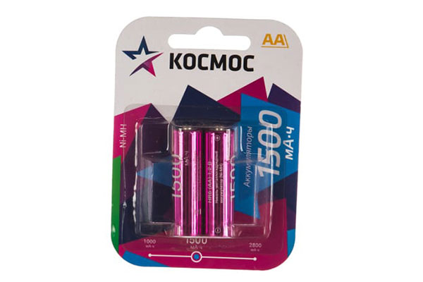 АА(R06) 1,2V 1500mA аккумулятор Космос