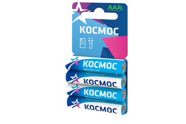 батарейка ААА солевая Космос