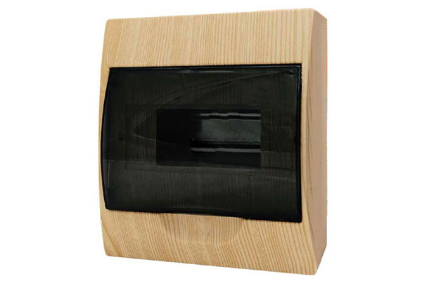 бокс накладной ЩРН-п  8 модулей светлое дерево IP41 EKF