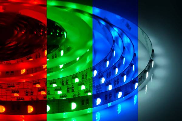 лента  30д/м 5050 7,2Вт/14мм 220V RGB IP65 бухта 100м