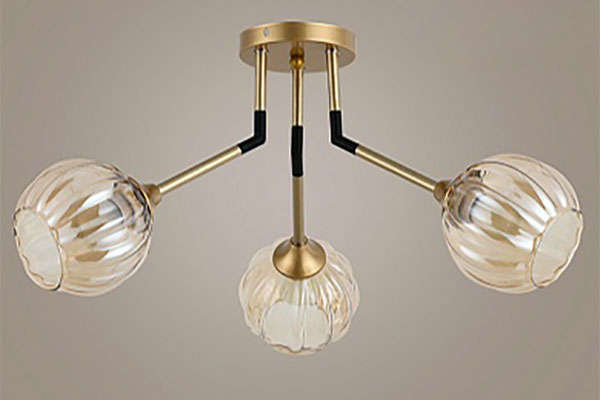 люстра 52038/3 MATT FGD+BK золото/черный 3х40W E27