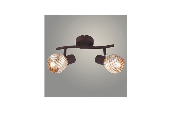 спот 1127/2 COF кофе 2х60W E14 h180