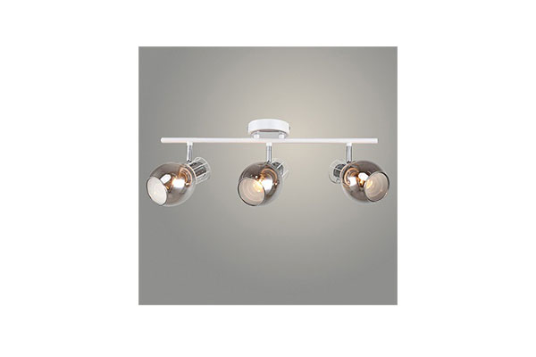 спот 1133/3 WH+CR белый/хром 3х60W E14 h170