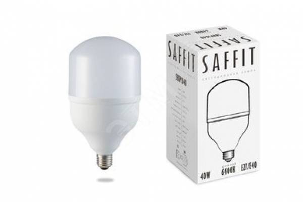 лампа диодная HP100 40вт Е27 6400к SAFFIT