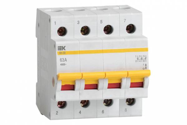 выключатель нагрузки/рубильник ВН-32 63А/4П IEK