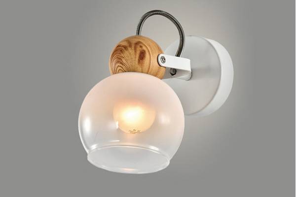 спот 22530/1  бел/дерево 1x E27