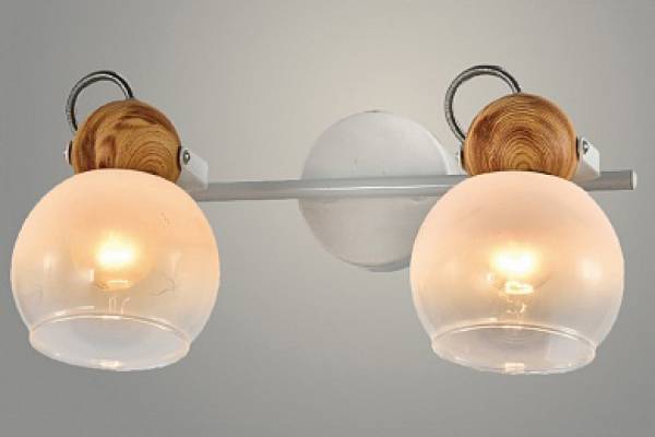 спот 22530/2  бел/дерево 2x E27