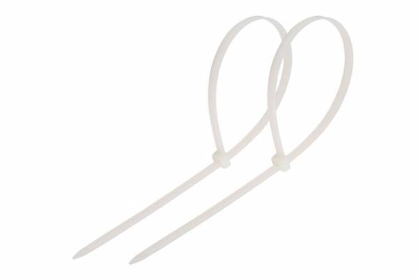 стяжка 200х5  нейл. белый (уп.100шт) Fortisflex