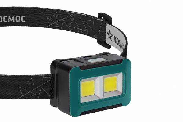 фонарь налобный 4Вт COB LED 3xAA КОСМОС