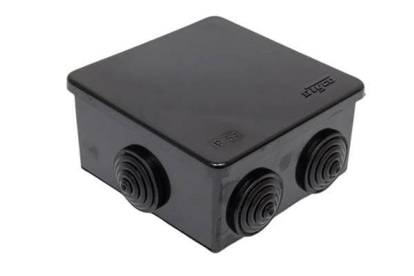 коробка расп. 85*85*40 нар. IP54 черн