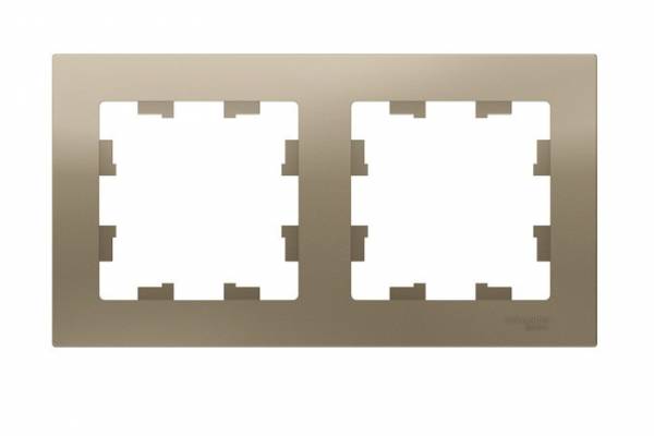 рамка 2-м AtlasDesign универс. шампань