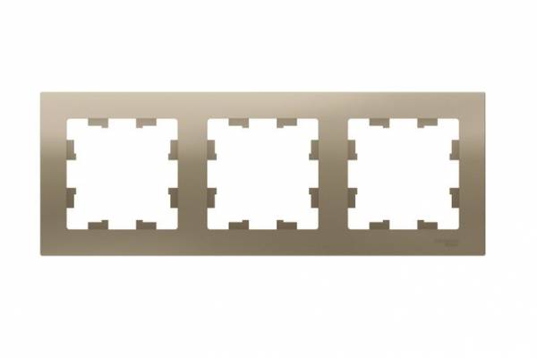 рамка 3-м AtlasDesign универс. шампань