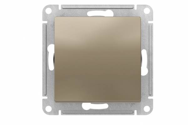 выключатель 1-кл. СП AtlasDesign 10А IP20 шампань