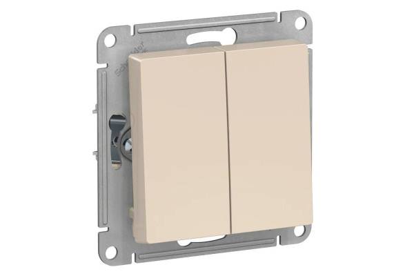 выключатель 2-кл ATLASDESIGN беж