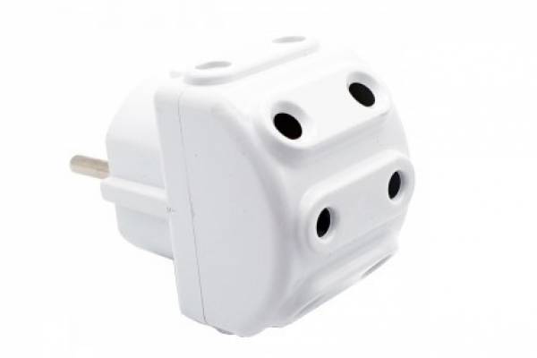 тройник АЙКА 5гн. 10A плоская