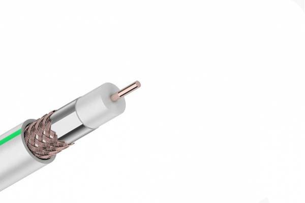 RG-6 для подключения цифр.тел., 15м, CADENA белый