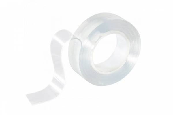 нано-скотч 2сторонний клейкий многораз. 20мм  1м