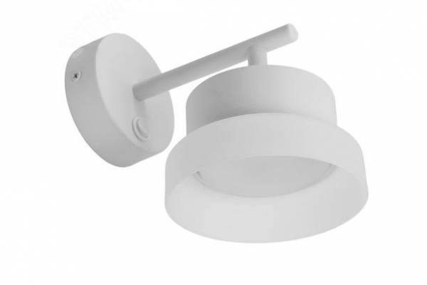 светильник настен GX53 12W 230V белый с выкл FERON