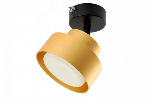 спот ДБО-12w GX53   с выкл. золото FERON