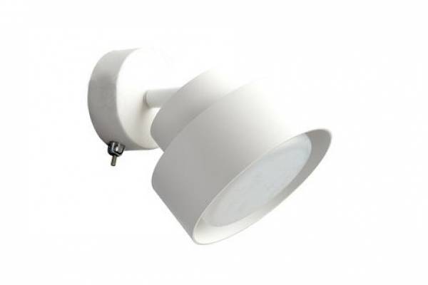 спот ДБО-12w GX53   с выкл. белый  FERON