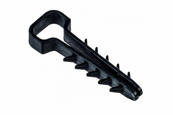 дюбель-хомут d6х12мм для плоск.каб.черн. IEK