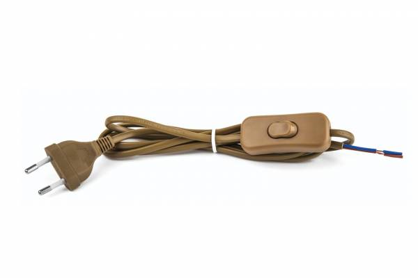 шнур д/бра с выкл. и вилкой 1,7м коричн. Navigator