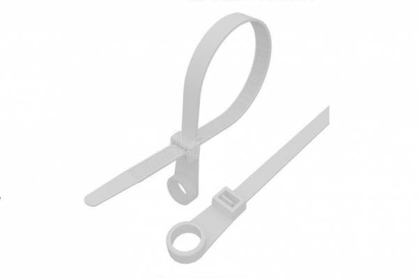 стяжка 200х4,3 нейл. под винт бел. (уп.100шт) Rexant